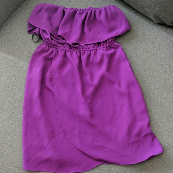 Strapless Purple Dress - Picture 4 of 4